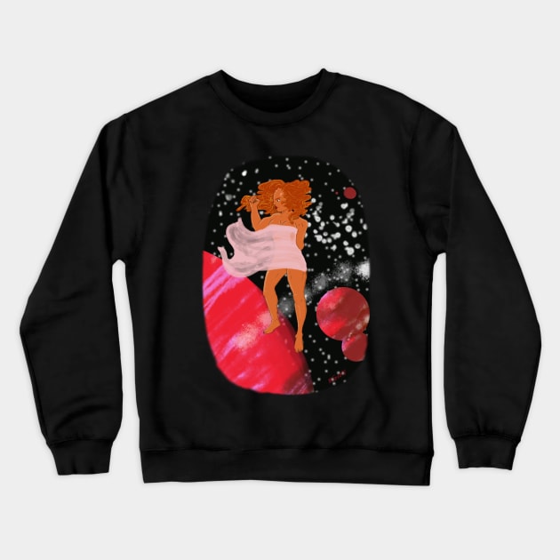 Klingon Lady Crewneck Sweatshirt by ekraus333